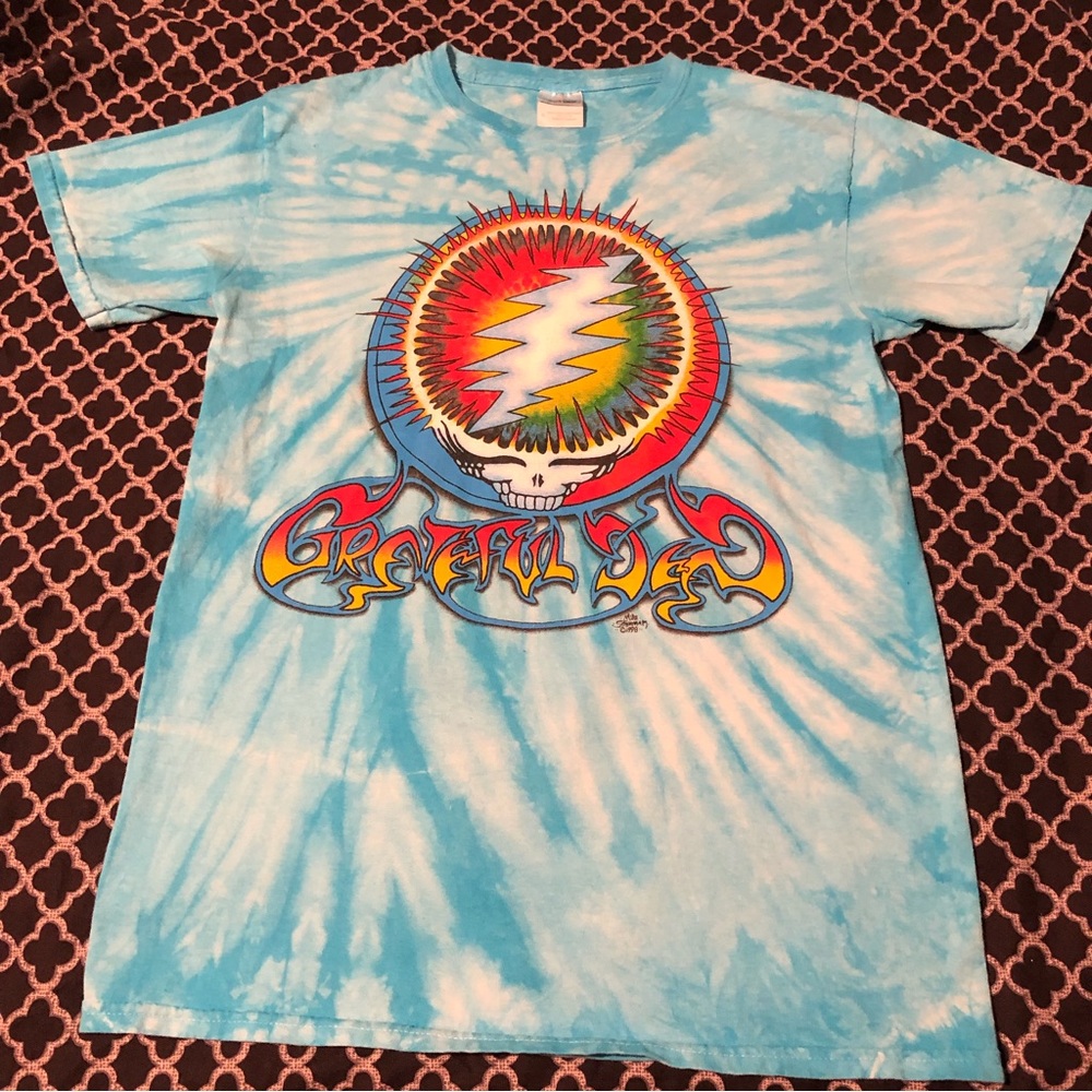 VTG 1998 Grateful Dead "Let It Shine" Mike Schulman Tie Dye T-Shirt Men's Small - Picture 1 of 6